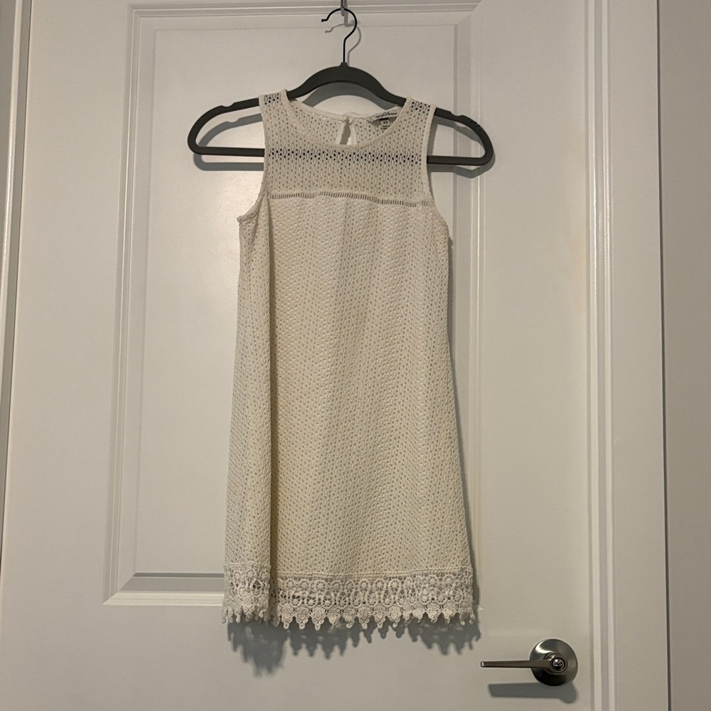 Elegant Cream Lace Dress